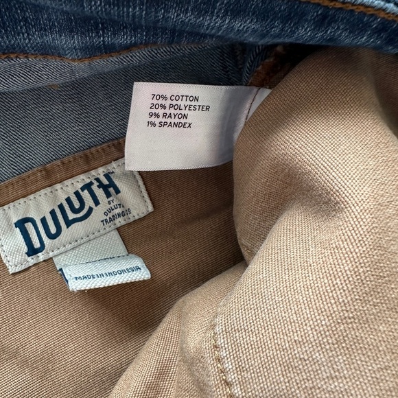 Duluth Medium Wash Ballroom Double Flex Standard Fit Denim Blue Jeans Mens 40x30 - Picture 5 of 11